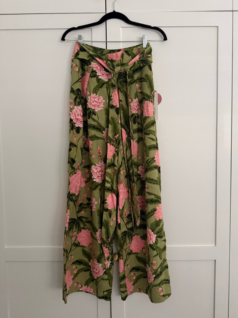 NWT Agua Bendita x Target Large Peony Print Wide Leg Pants - Size Small S